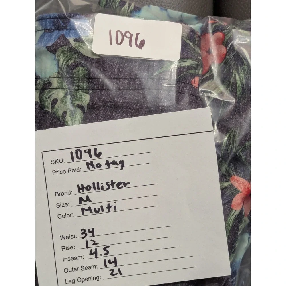 Hollister Swim Trunks Men Size M Multi Floral Tropical Board Shorts‎ Beachwear